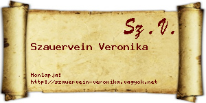 Szauervein Veronika névjegykártya